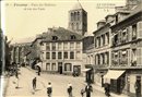 La place des hallettes et la rue des forts vers 1920 - Fcamp