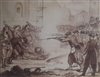150 Communards sont fusills contre le mur d\enceinte du cimetire du Pre-Lachaise  Paris. (Gravure de A.Leroy, muse Carnavalet, Paris.)