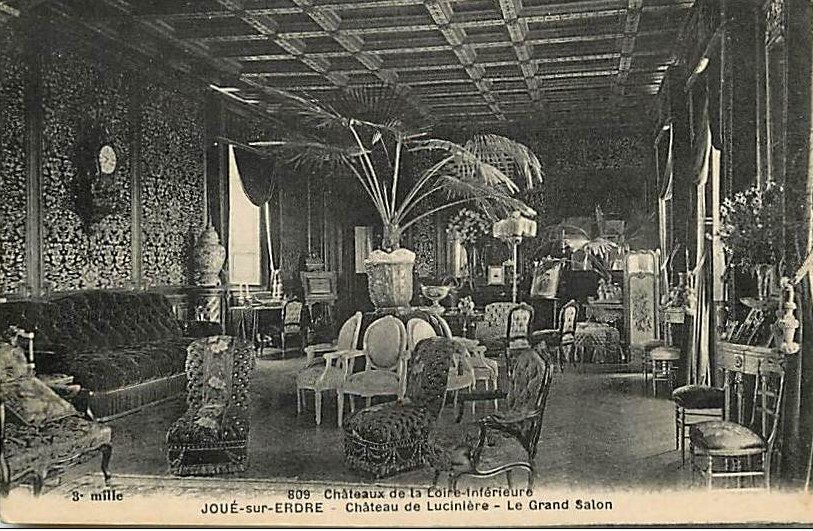 Jou�-sur-Erdre - Ch�teau de Lucini�re - Le Grand Salon - Loire-Atlantique