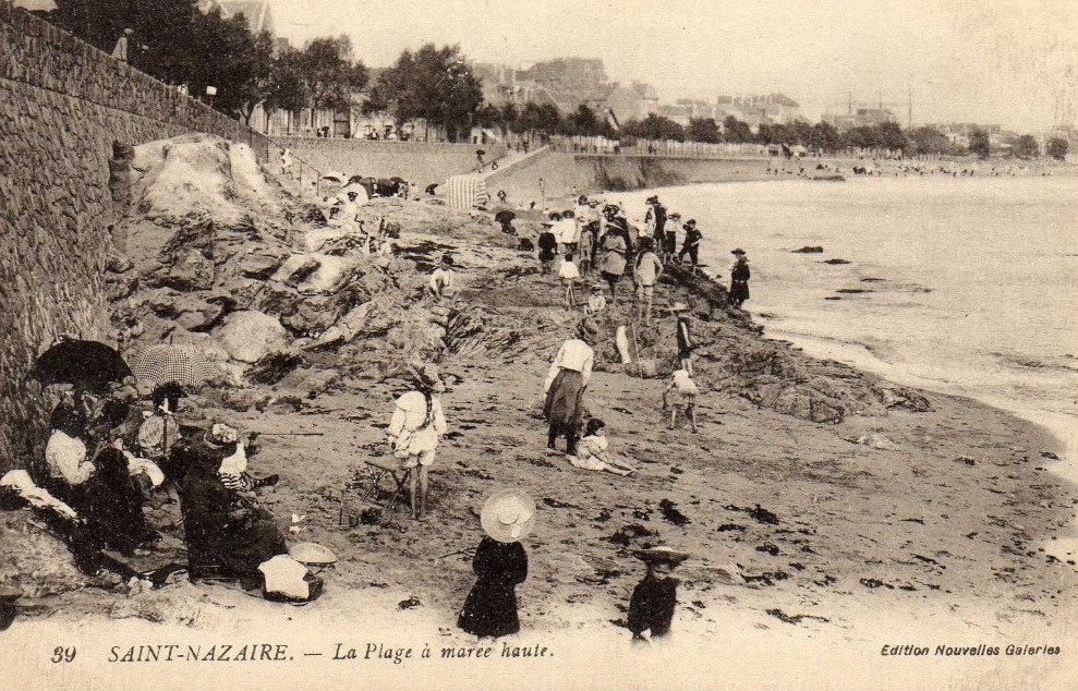 Saint-Nazaire - La Plage � Mar�e haute - Loire-Atlantique