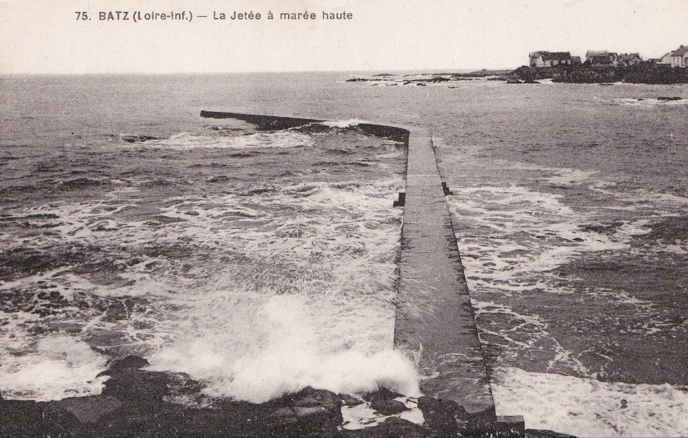 Batz - La Jet�e � Mar�e Haute - Loire-Atlantique