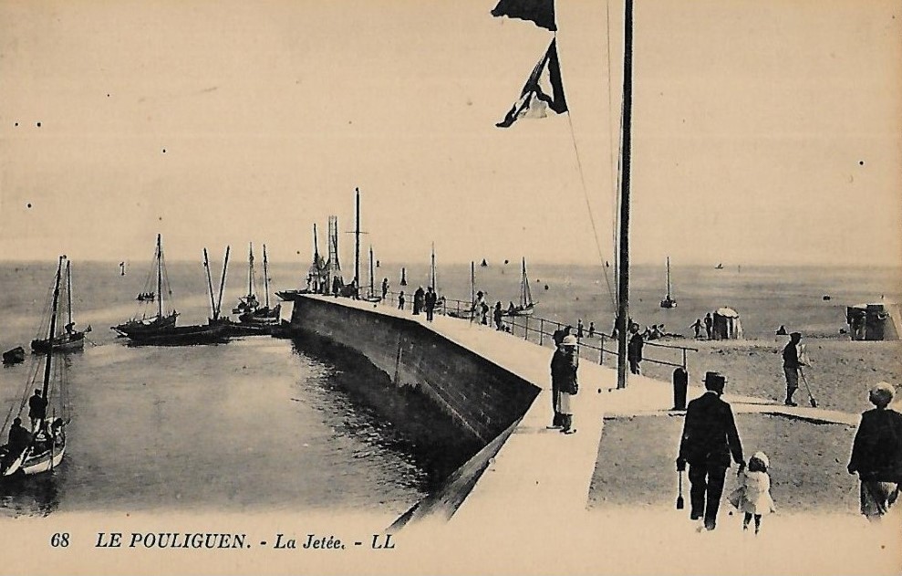 Le Pouliguen - La Jet�e - Loire-Atlantique