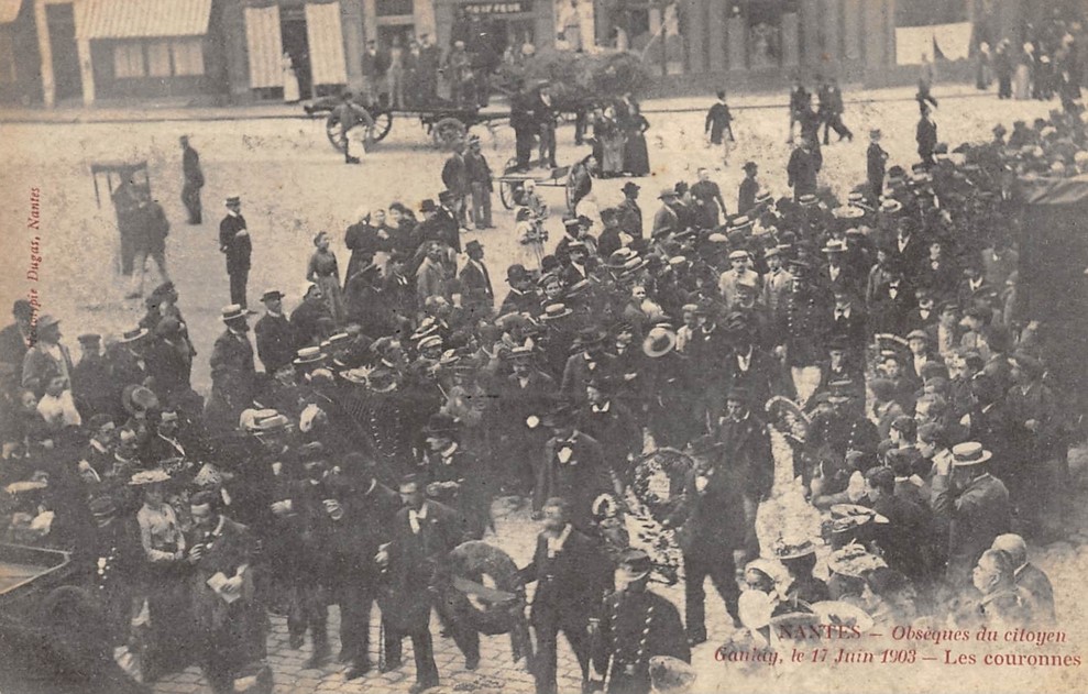 Nantes - Obs�ques du citoyen Gaulay juin 1903 - Loire-Atlantique