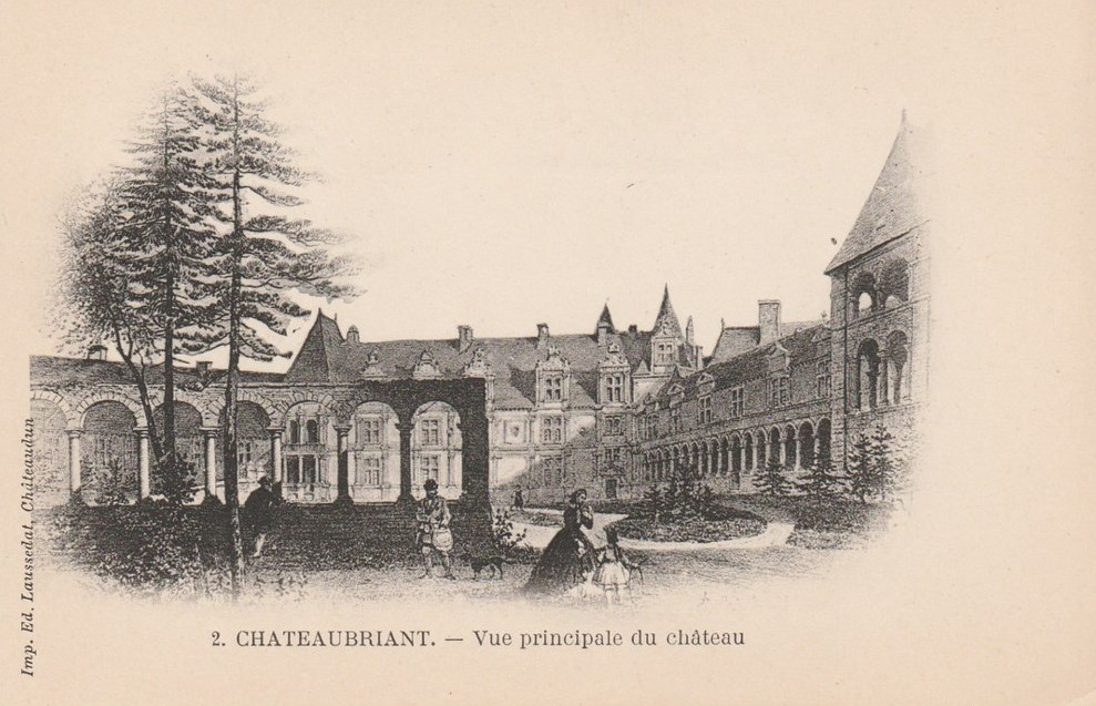Ch�teaubriant - Vue principale du Ch�teau - Loire-Atlantique
