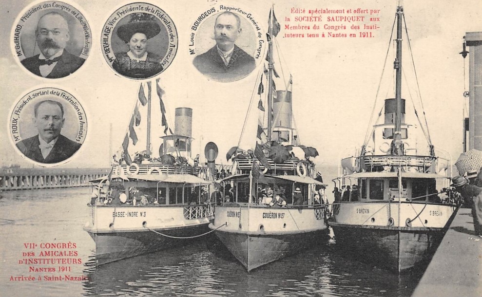 Saint-Nazaire - VIIe Congr�s des Instituteurs - 1911- Arriv�e � Saint-Nazaire - Loire-Atlantique