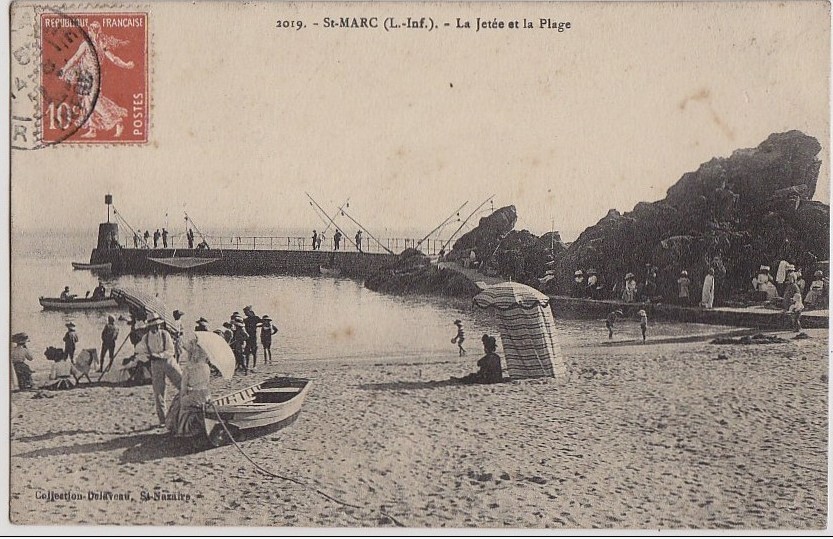 Saint-Marc - La Jet�e et la Plage - Loire-Atlantique