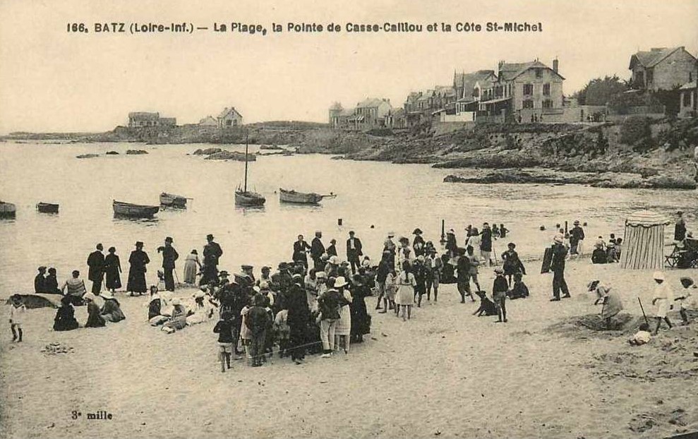 Batz - La Plage, la Pointe de Casse-Caillou et la C�te Saint-Michel - Loire-Atlantique