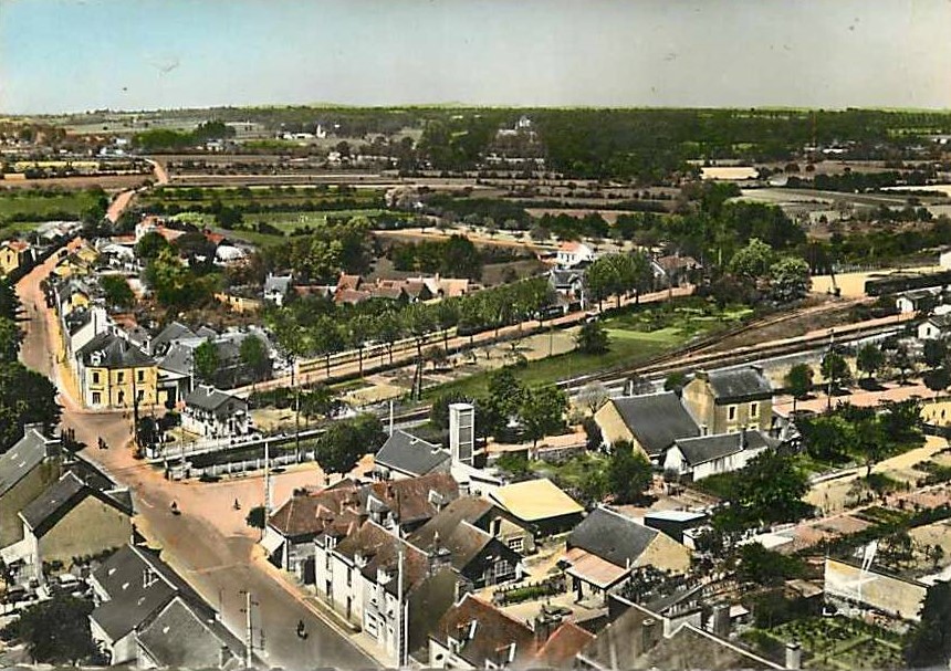 En avion au dessus de Nort-sur-Erdre - Le Quartier de la Gare - Loire-Atlantique