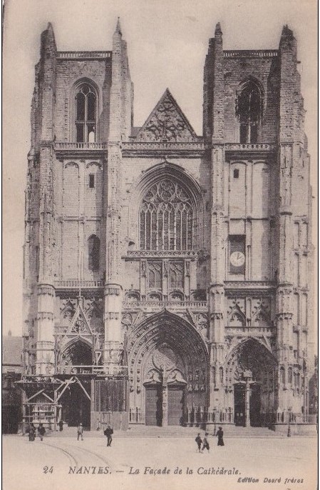 Nantes - La Fa�ade de la Cath�drale - Loire-Atlantique