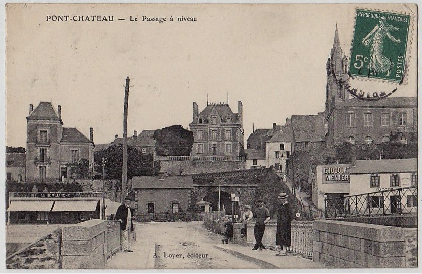 Pont-Ch�teau - Le Passage � niveau - Loire-Atlantique