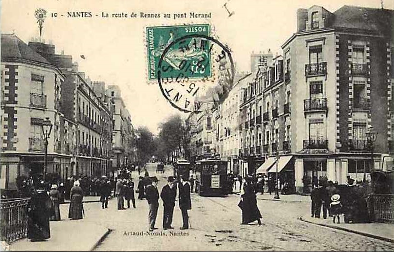 Nantes - La Route de Rennes au Pont Morand  - Loire-Atlantique
