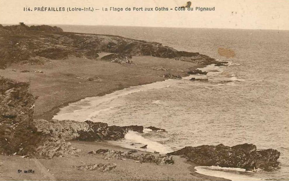 Pr�failles - La Plagede Port aux Goths - C�te du Pignaud - Loire-Atlantique
