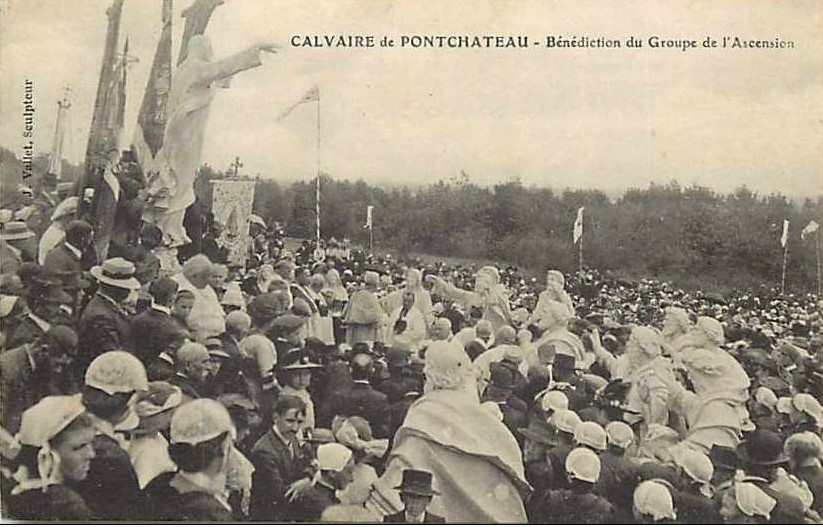 Pont-Ch�teau - Le Calvaire - B�n�diction du Groupe de l