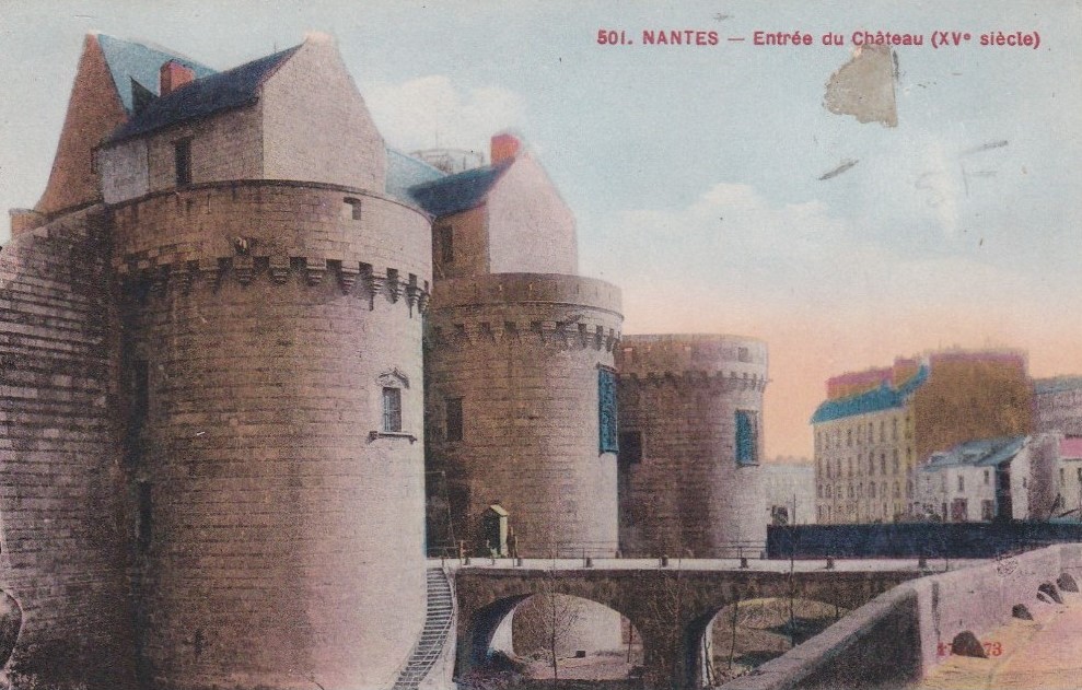 Nantes - Entr�e du Ch�teau XVeme siecle - Loire-Atlantique