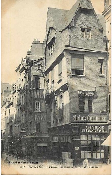 Nantes - Vieilles Maisons rue des Carmes - Loire-Atlantique