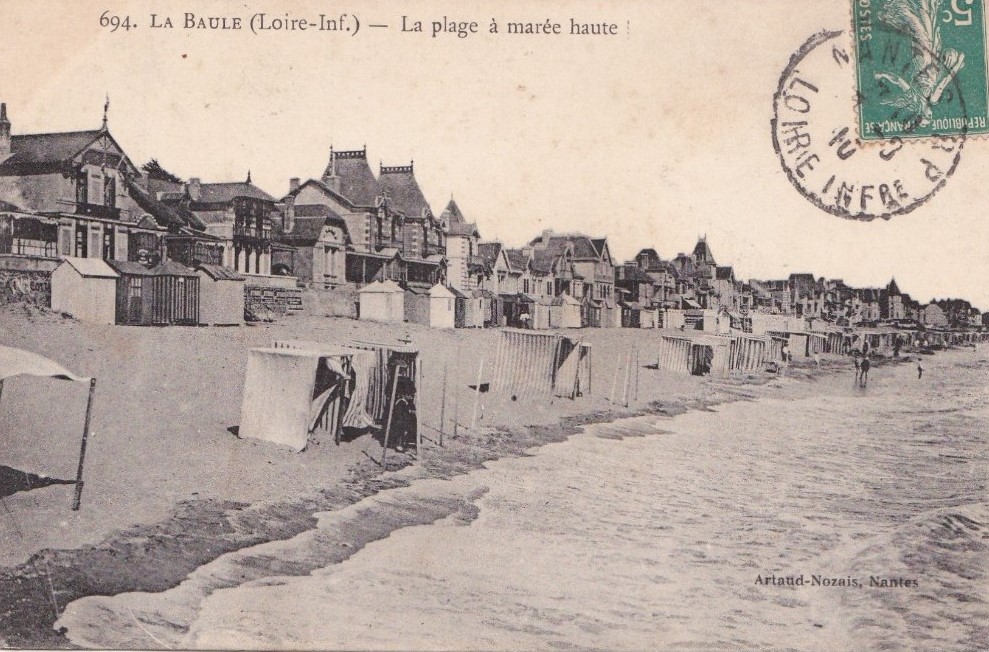 La Baule - La Plage � mar�e haute - Loire-Atlantique
