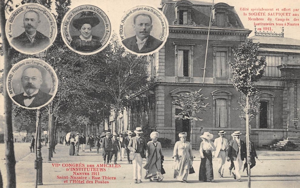 Saint-Nazaire - VIIe Congr�s des Instituteurs - Rue Thiers - 1911 - Loire-Atlantique