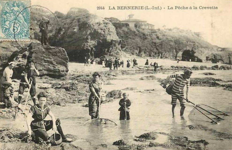 La Bernerie - La P�che � la Crevette - Loire-Atlantique