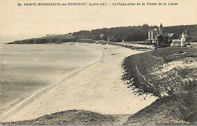 Sainte-Marguerite-de-Pornichet - La Plage prise de la Pointe de la Lande  - Loire-Atlantique