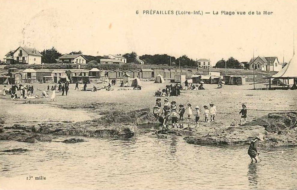 Pr�failles - La Plage vue de la Mer - Loire-Atlantique