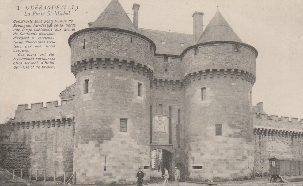 Guérande - La Porte Saint-Michel - Construite sous Jean V. duc de Bretagne - Loire-Atlantique