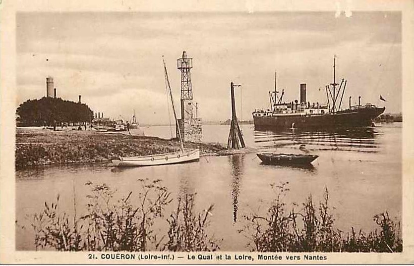 Couron - Le Quai et la Loire , monte vers Nantes - Loire-Atlantique