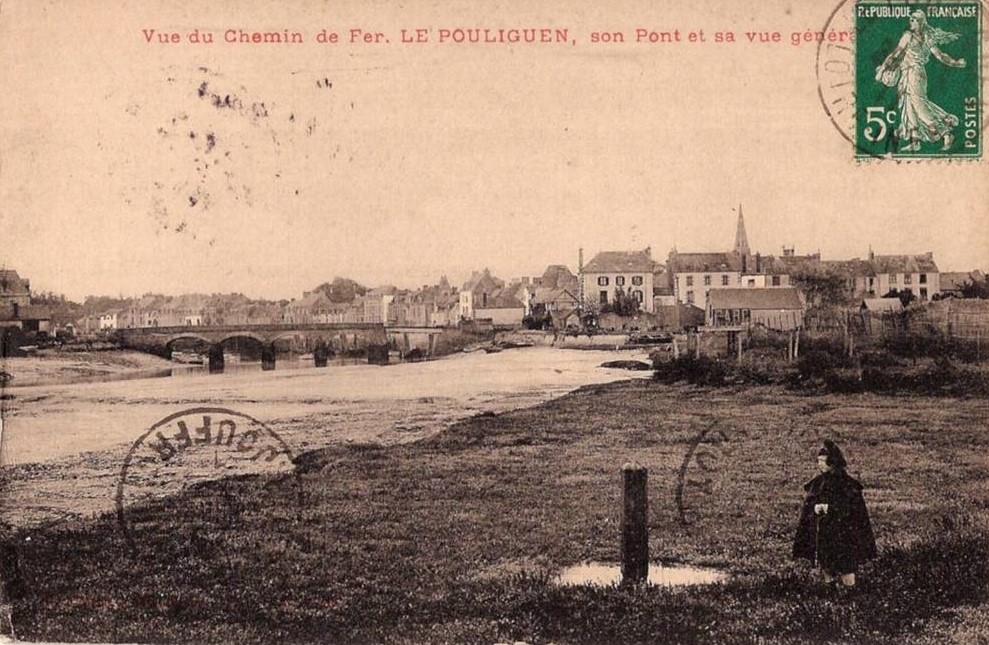 Le Pouliguen - Vue du Chemin de Fer, son Pont et sa vue G�n�rale - Loire-Atlantique