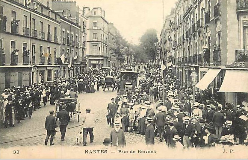 Nantes - La rue de Rennes - Loire-Atlantique
