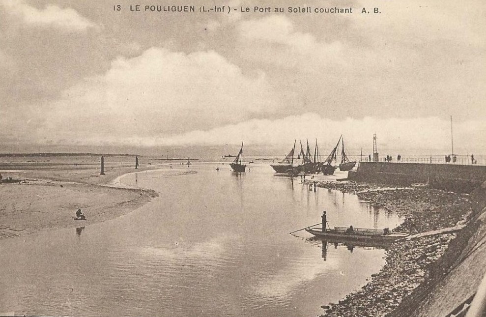 Le Pouliguen - Le Port au Soleil couchant  - Loire-Atlantique