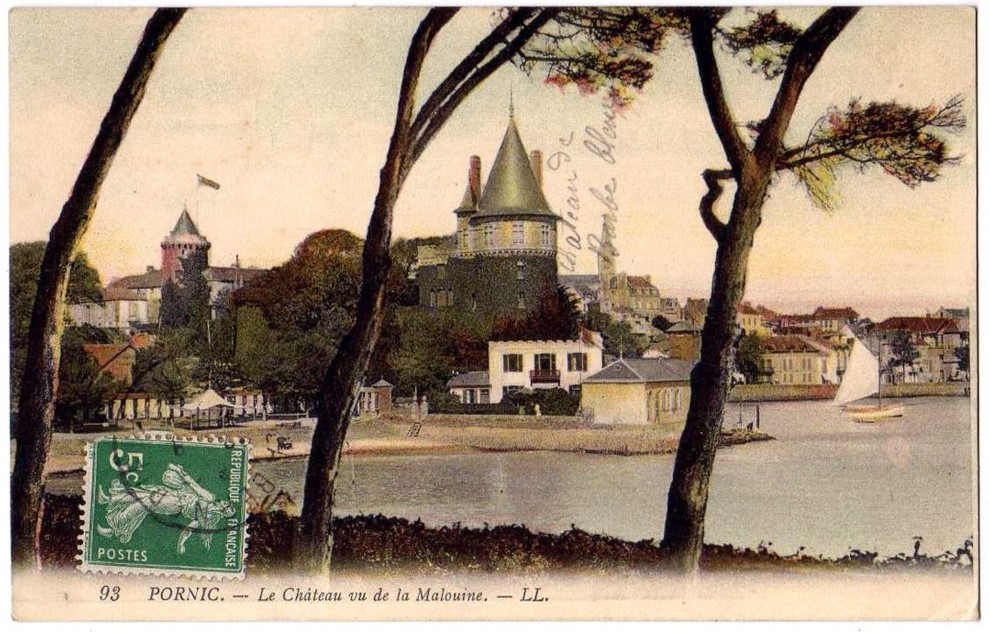 Pornic - Le Ch�teau vu de la Malouine - Loire-Atlantique