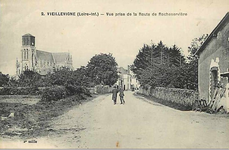 Viellevigne - Vue prise de la Route de Rocheservi�re - Loire-Atlantique