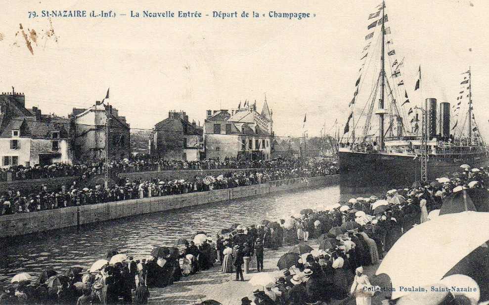 Saint-Nazaire - D�part de <i>la Champagne</i> - Loire-Atlantique