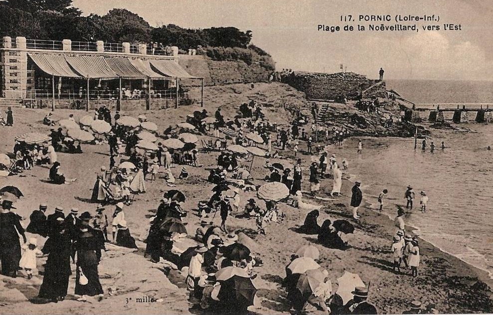 Pornic - Plage de la No�veillard, vers l