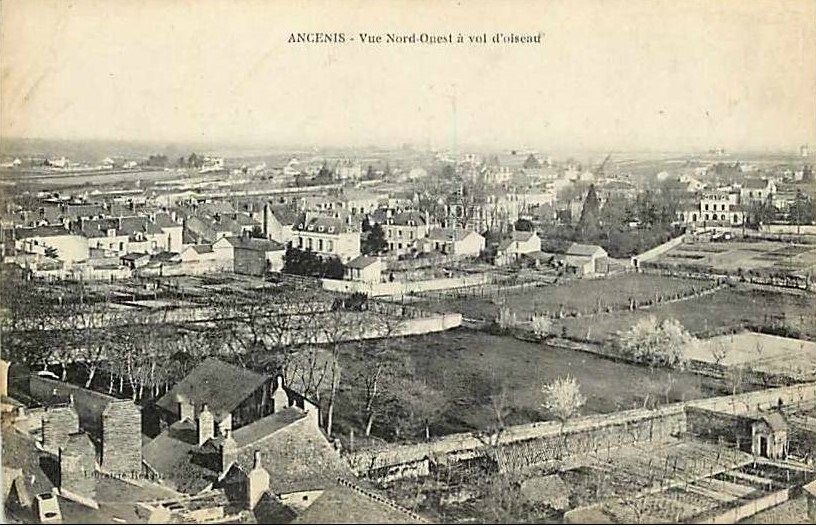 Ancenis - Vue Nord Ouest  vol d oiseau  - Loire-Atlantique