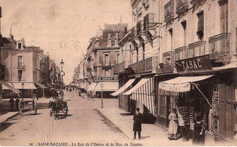 Saint-Nazaire - 1930 - La rue de l