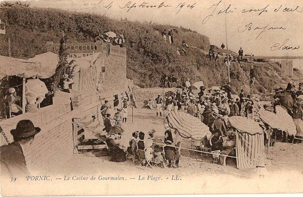 Pornic - 1904 - Le Casino de Gourmalon - La Plage - Loire-Atlantique