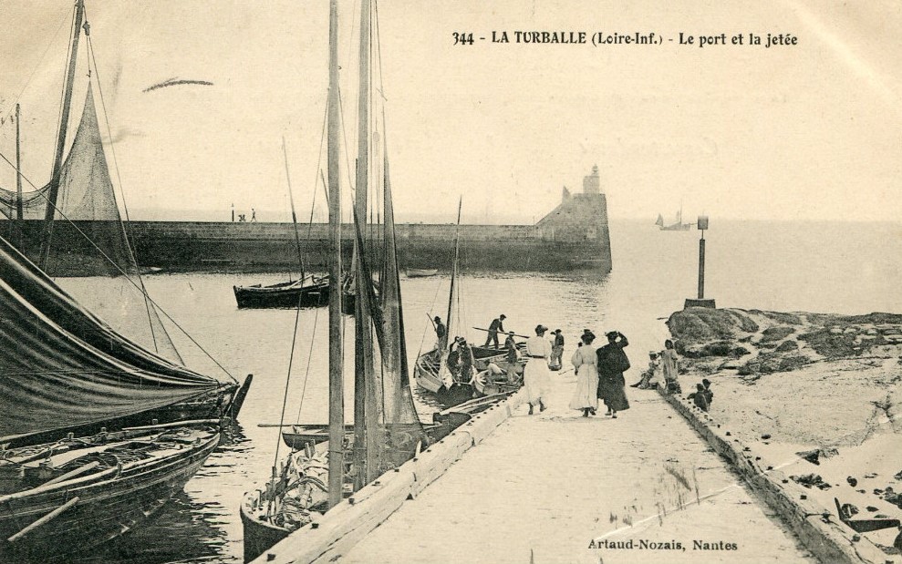 La Turballe - Le Port et la Jet�e - Loire-Atlantique