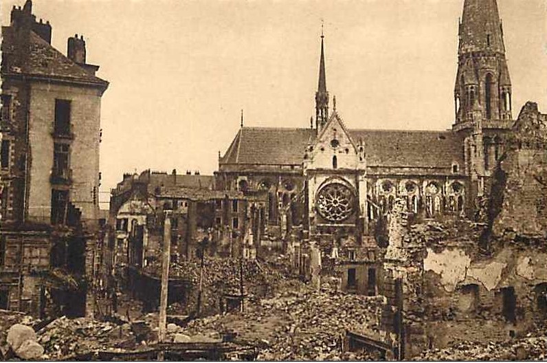 Nantes  - Apr�s les Bombardements - Bas de la rue du Calvaire - Loire-Atlantique