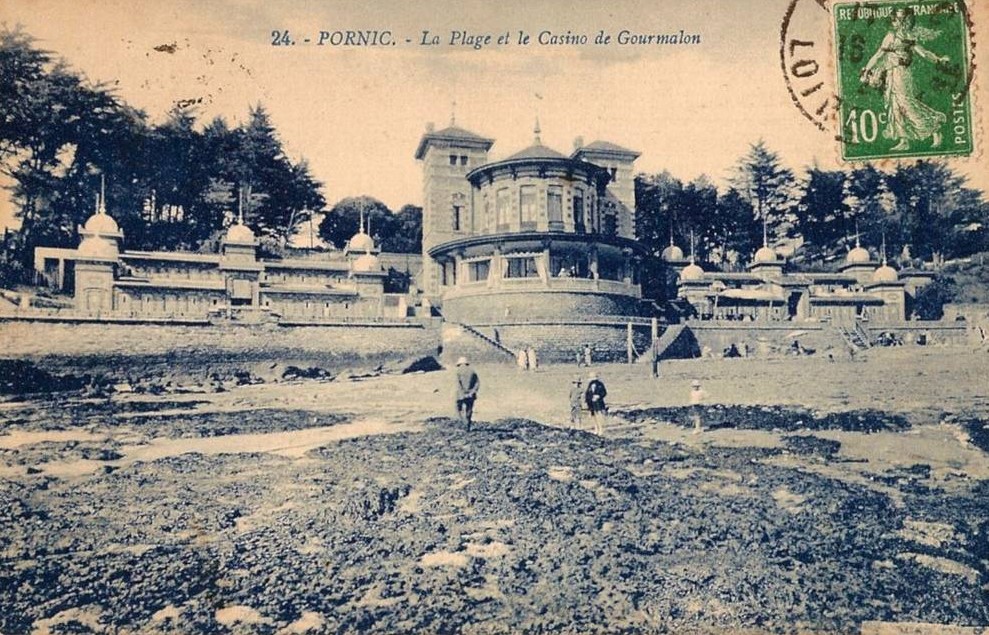 Pornic - 1921 La Plage et le Casino de Gourmalon - Loire-Atlantique