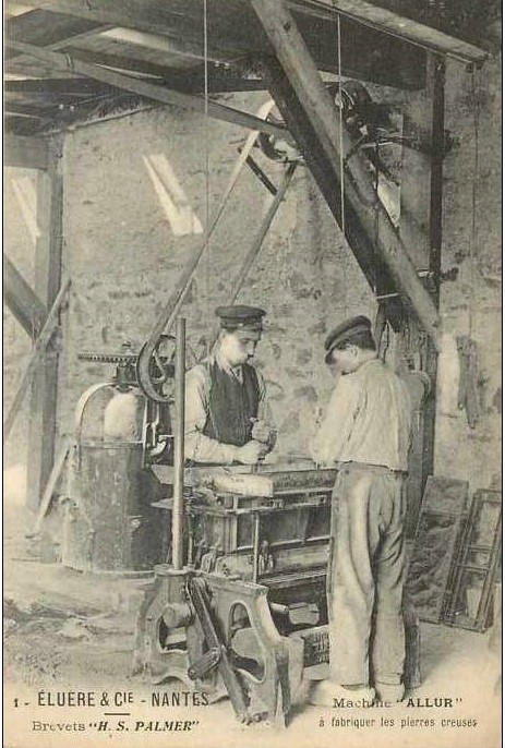 Nantes - Fabrication des pierres creuses - Loire-Atlantique