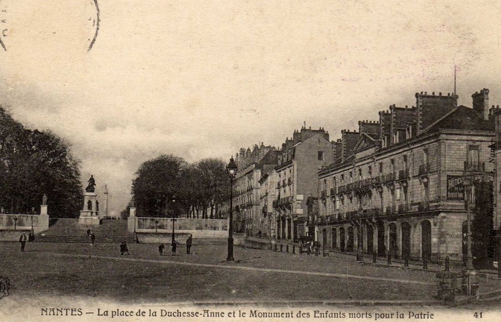 Nantes - 1912 - La place de la Duchesse Anne - Loire-Atlantique