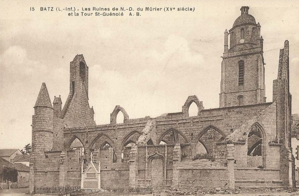 Batz-sur-Mer - Les Ruines de Notre-Dame du M�rier - Loire-Atlantique