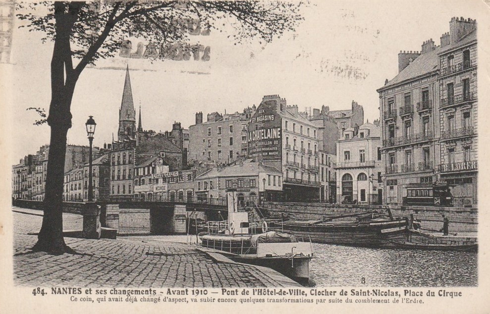 Nantes - Avant les changements - Avant 1910 - Pont de l