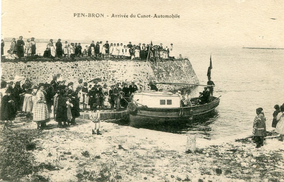 Pen-Bron - Arriv�e du Canot Automobile - Loire-Atlantique