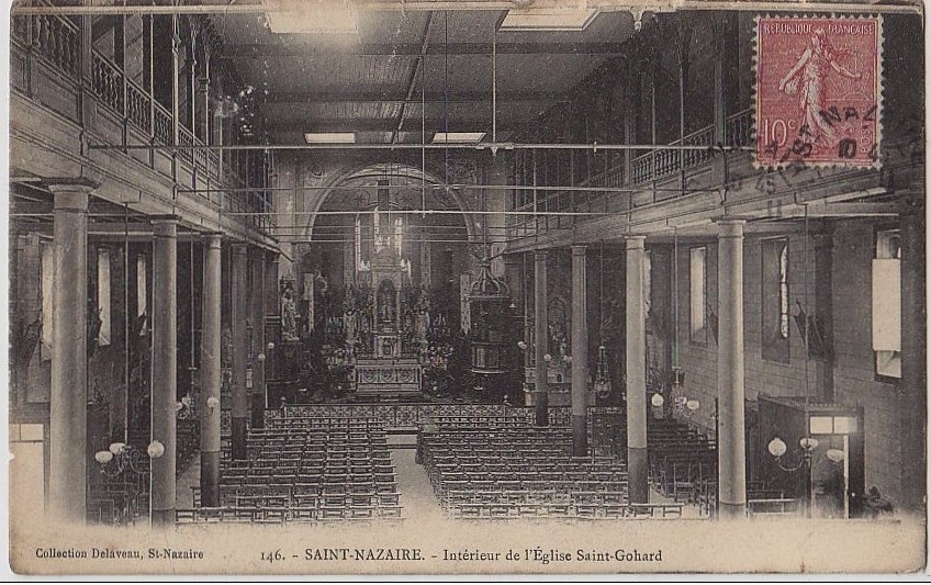 Saint-Nazaire - Intérieur Église Saint-Gohard  - Loire-Atlantique