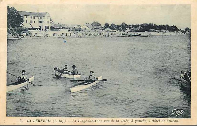 La Bernerie - La Plage Sainte-Anne, vue de la Jet�e -L