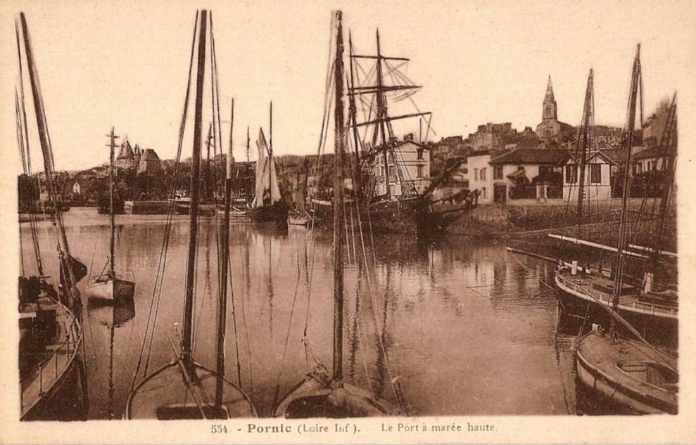 Pornic - Le Port � Mar�e haute  - Loire-Atlantique