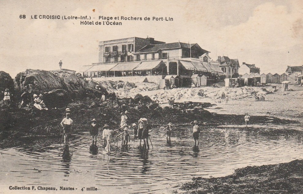 Le Croisic - Plage et Rochers de Port-Lin - H�tel de l