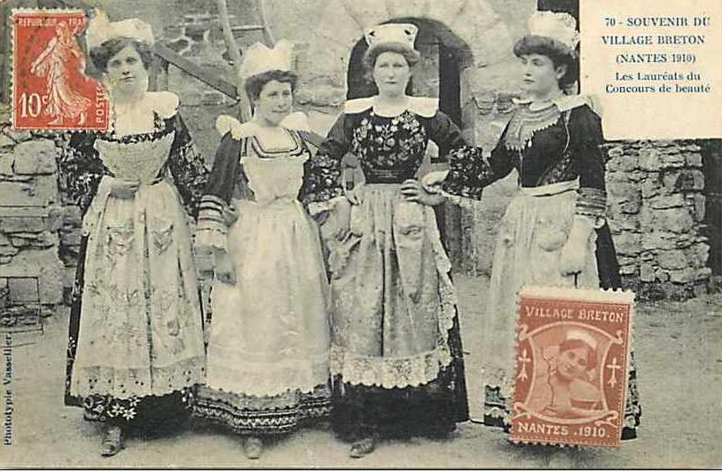 Nantes - Souvenir du Village breton - Laureats du Concours de beaut� - Loire-Atlantique