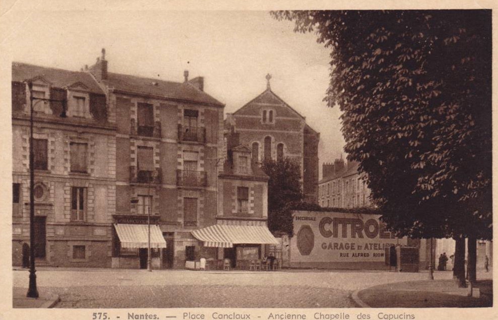 Nantes - Place Canclaux, Ancienne Chapelle des Capucins,1920s - Loire-Atlantique